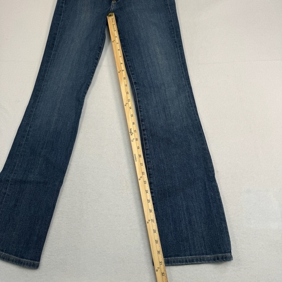 Fabrizio Ganni Bootcut Jeans Womens Size 2 Dark Blue Mid Rise - Picture 10 of 13